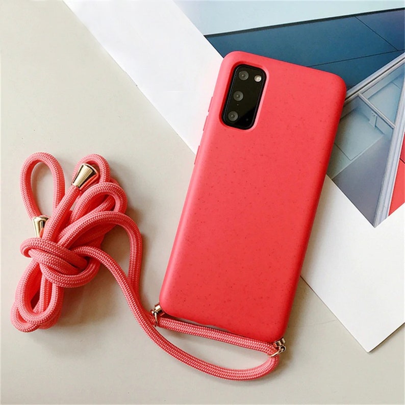 minimalist Crossbody necklace phone case for Samsung Galaxy phone case lanyard shoulder neck strap
