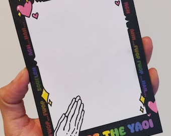 Pass the Yaoi Boys Love Notepad