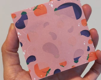 Eggplants and Peaches BL Themed Notepad