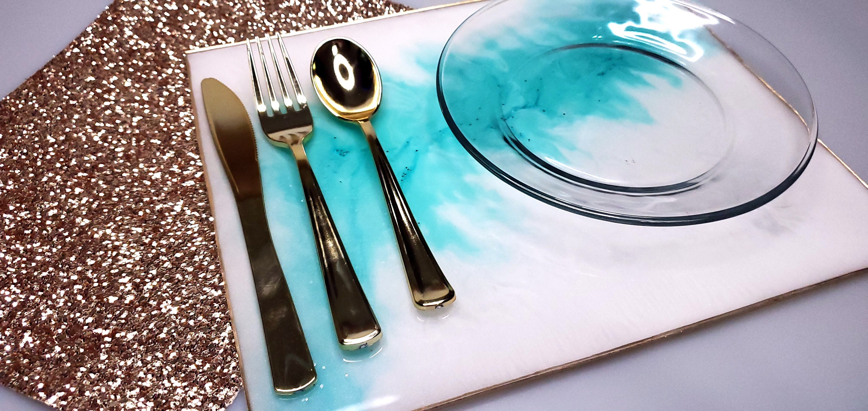 Resin Placemat Table Setting Etsy