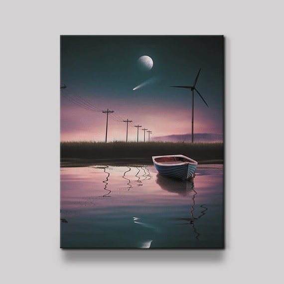 LAKE Peaceful Wall Art Etsy