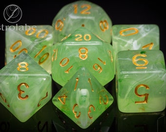 Lost Meadows DnD dice set perfect gift for fans of Dungeons and Dragons, Pathfinder or any other D20 Tabletop RPG 50 SL