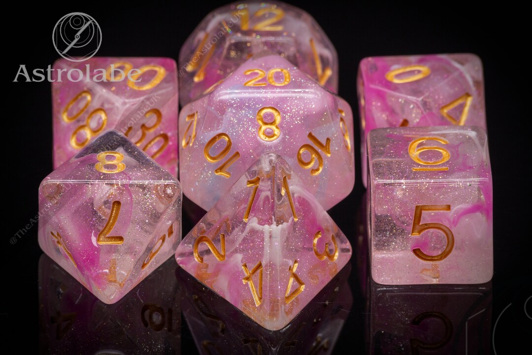 Pixie Dust Dnd Dice Set Perfect Gift for Fans of Dungeons and Dragons