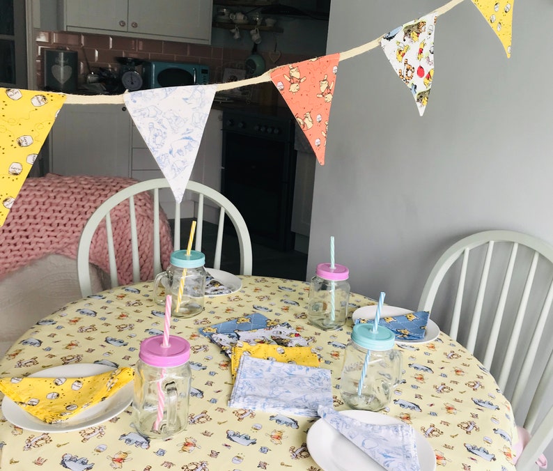 Handmade Winnie the Pooh tablecloth Perfect for baby showers Etsy