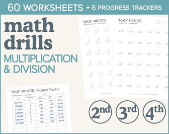 Division Worksheets Etsy
