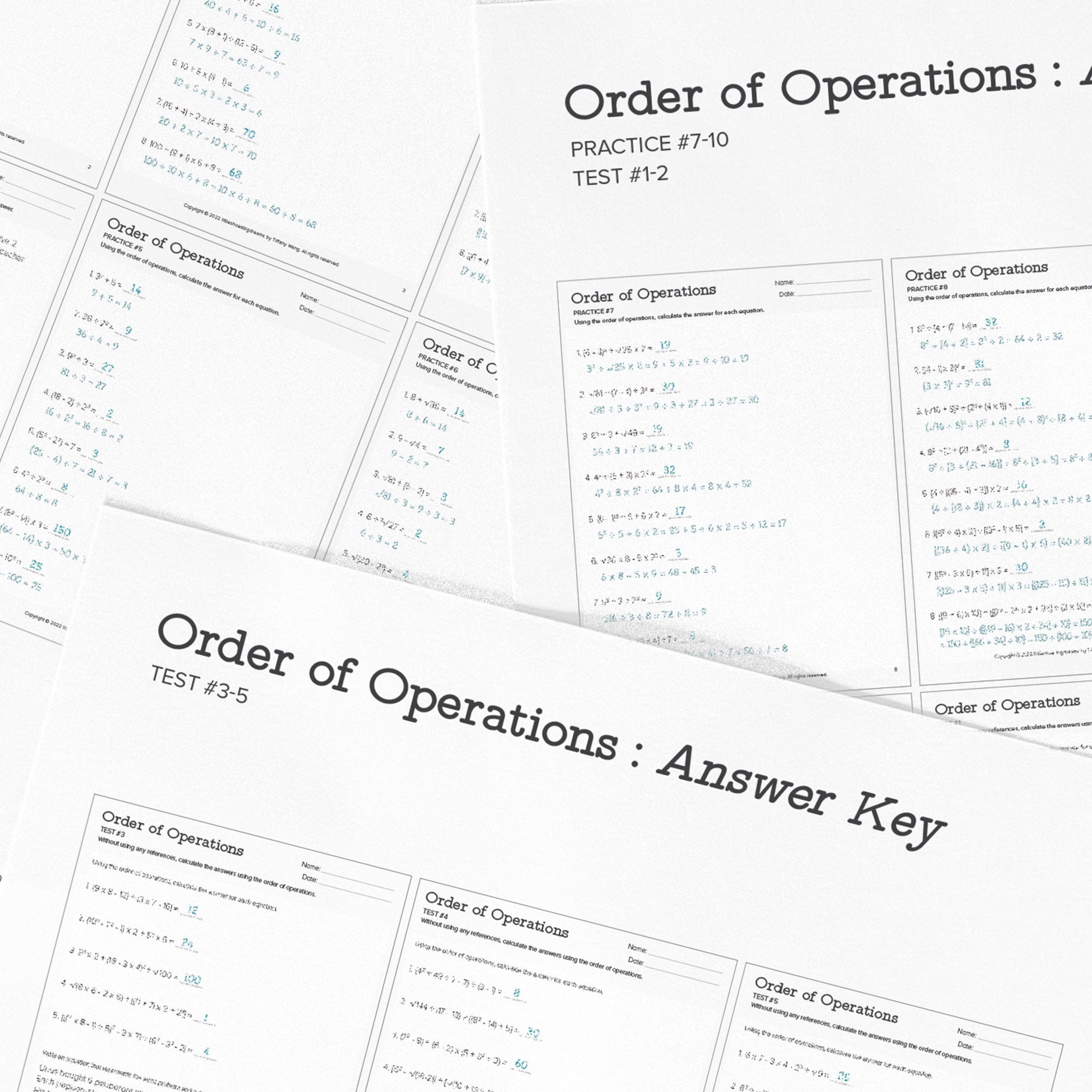 order-of-operations-practice-worksheets-and-tests-for-4th-etsy