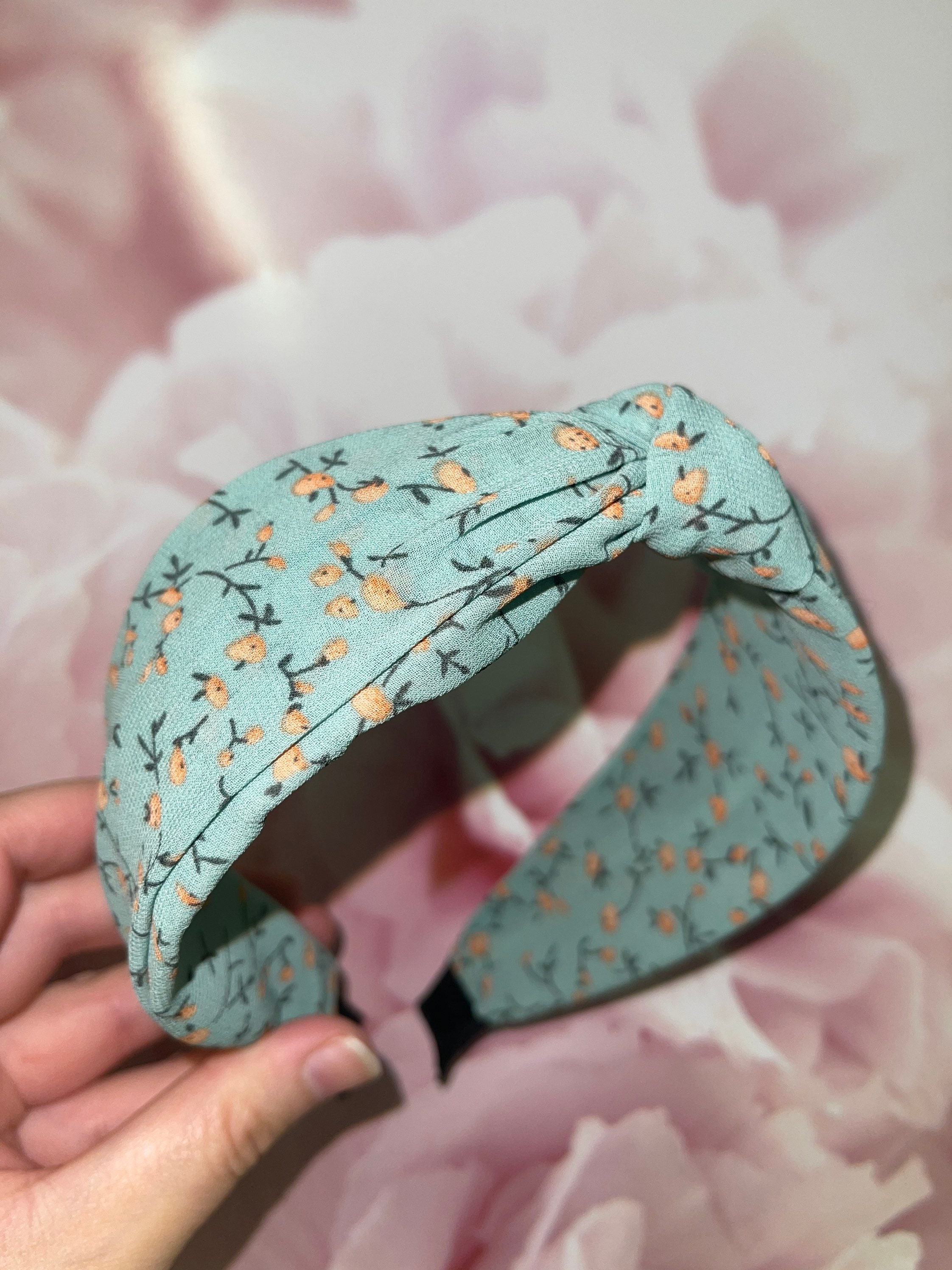 Chic Floral and Polka Dot Headband Set Polka Dot Scarf Headband | Petit Moments main image 4