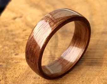Walnut bentwood ring - Walnut Wood Ring - wood wedding band - bentwood ring - wood ring for men - wooden ring - bentwood ring for men