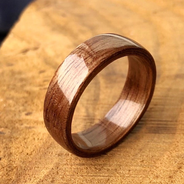 Walnut bentwood ring - Walnut Wood Ring - wood wedding band - bentwood ring - wood ring for men - wooden ring - bentwood ring for men
