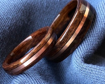 anillo de madera anillos de madera para hombres 5 años aniversario anillos de compromiso de madera anillos de madera para mujeres hombres banda de boda de madera hombres anillo de madera boda