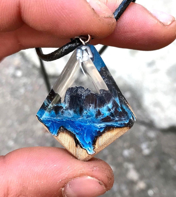 Ocean Resin Jewelry Epoxy Resin Locket Epoxy Resin Art Resin