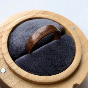 Ebony bentwood ring -  wood ring - wood wedding band - bentwood ring - wooden ring - mens wooden ring- bentwood ring for men
