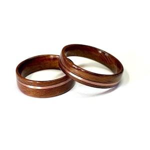 Rosewood bentwood ring - Walnut wood ring - wooden wedding ring -wooden rings for men - wooden ring - men ring wood - bentwood ring for men