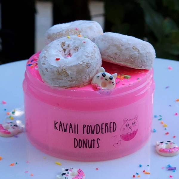 Kawaii Donuts, DIY Slime, Thick Glossy Slime, Clay Slime, Doughnut Slime, Gifts for Kids