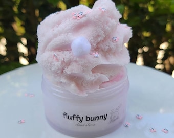 Fluffy Bunny Cloud Slime, 7.5 oz Pink Cloud Slime, Fluffy Slime, Slime for Beginners