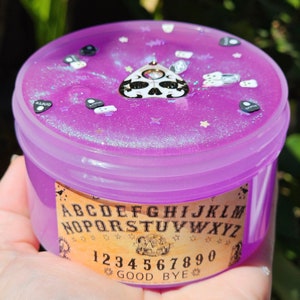 L'oracle, Slime chromatique, Slime d'Halloween, Slime pour tableau divinatoire, Slime transparent, Slime duochrome