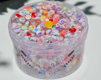 Friendship Bracelet, Beaded Slime, Clear Slime, Gifts for Kids,