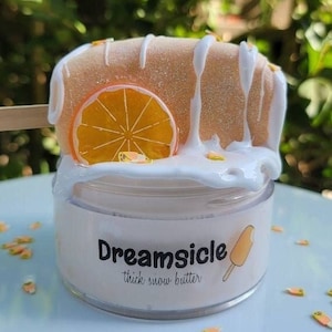 Dreamsicle, DIY Slime, Snow Butter Slime, Thick Slime, Orange Slime, Gifts for Kids