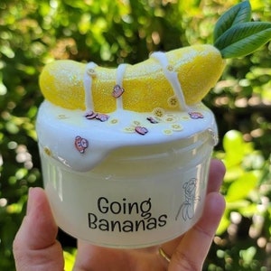 Going Bananas, Slime DIY, Slime épais et brillant, Slime banane, Slime d'argile
