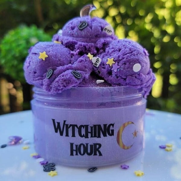 Witching Hour, Cloud Cream Slime, Halloween Slime, Cloud Slime, Slime For Beginners