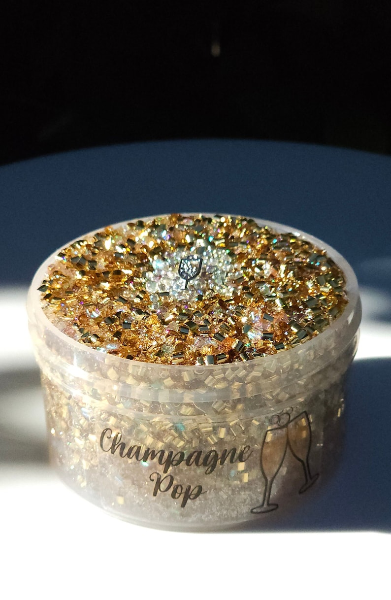 Champagne Pop, Bingsu Slime, Celebration Slime, Clear Slime, Gifts Ideas image 3