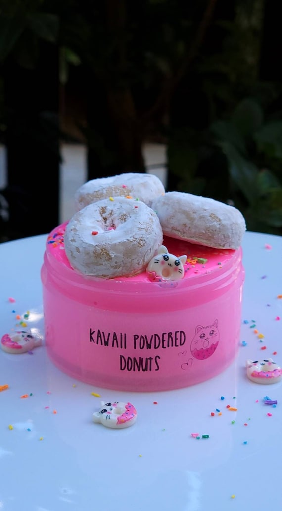 Kawaii Donuts, DIY Slime, Thick Glossy Slime, Clay Slime, Doughnut