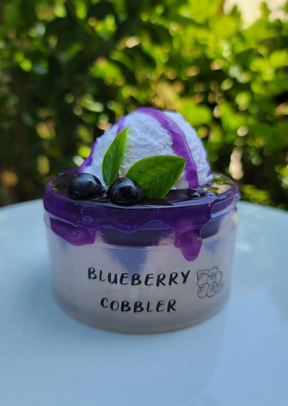 Blueberry Cobbler, 11oz DIY Slime, Snow Fizz Slime, Snow Fizz Butter, Clay Slime Kit