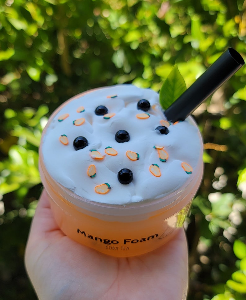 Mango Foam DIY Jelly Slime Jelly Cube Slime Inflating Etsy