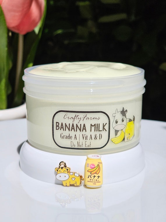 Banana Milk, Thick and Glossy Slime, Milk Slime, Gifts for Kids