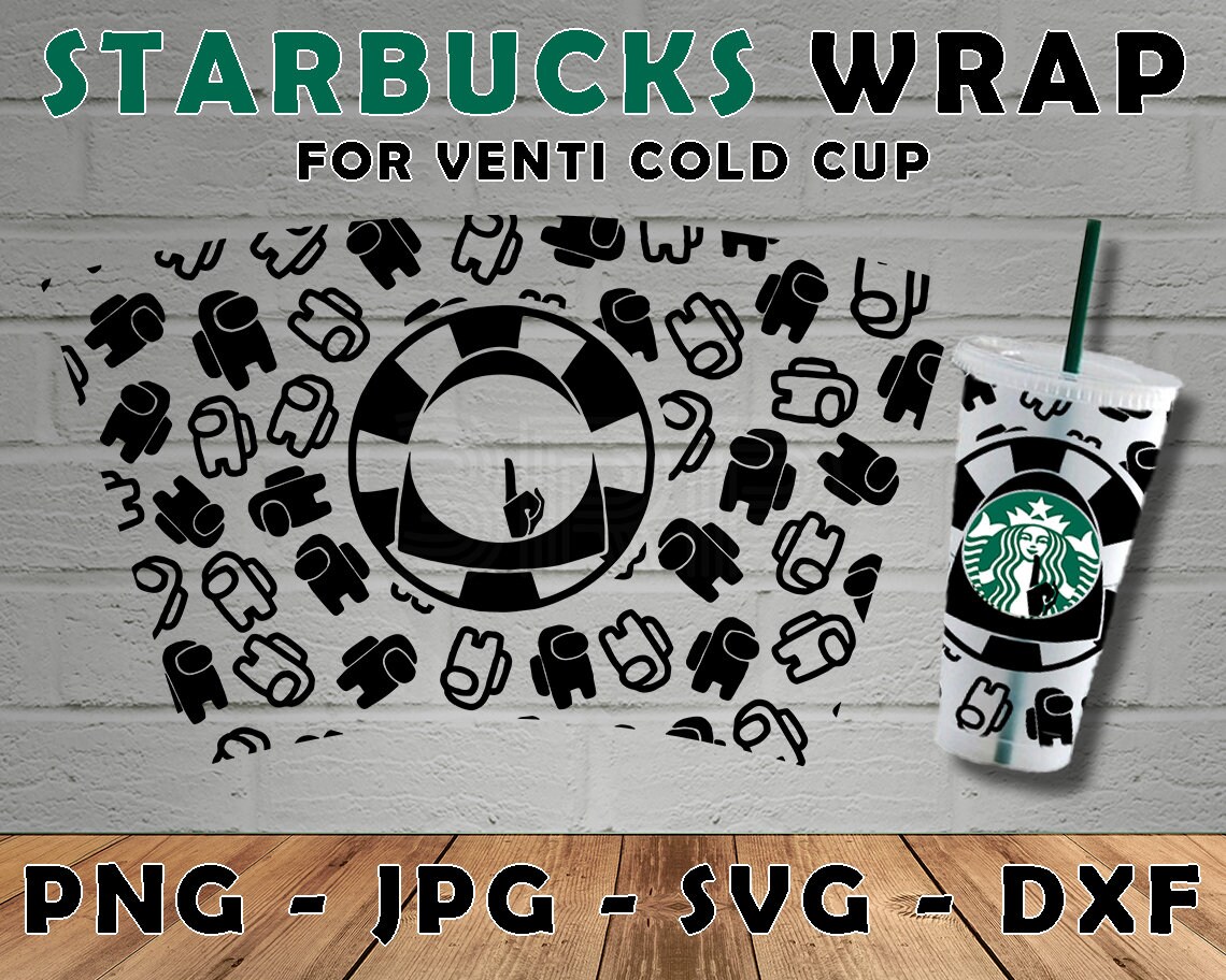 Download Among Us Full Wrap Starbucks Cold Venti Size SVG PNG | Etsy