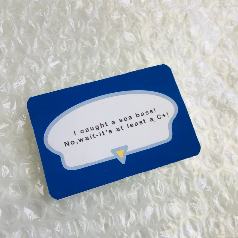 Animal Crossing New Horizons Sea Bass Sticker Etsy