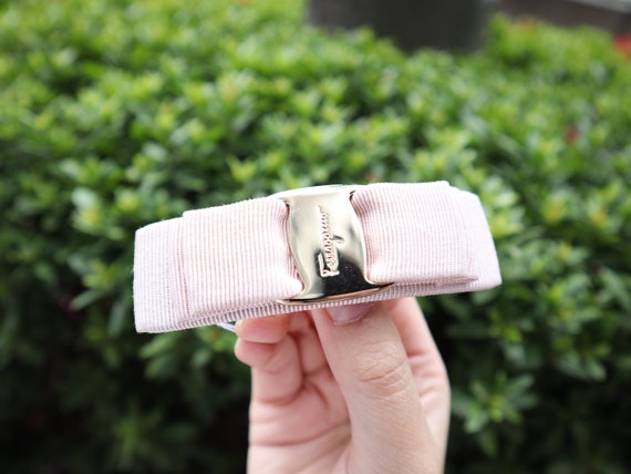 Authentic Salvatore Ferragamo Vara Hair Clip , Sa