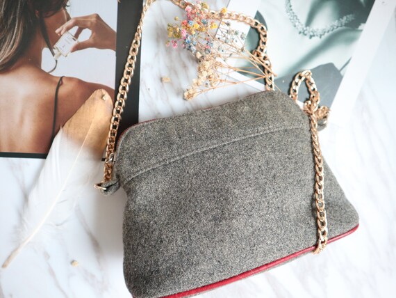HERMÈS Pre-owned Vintage Hermes grey Canvas wool M