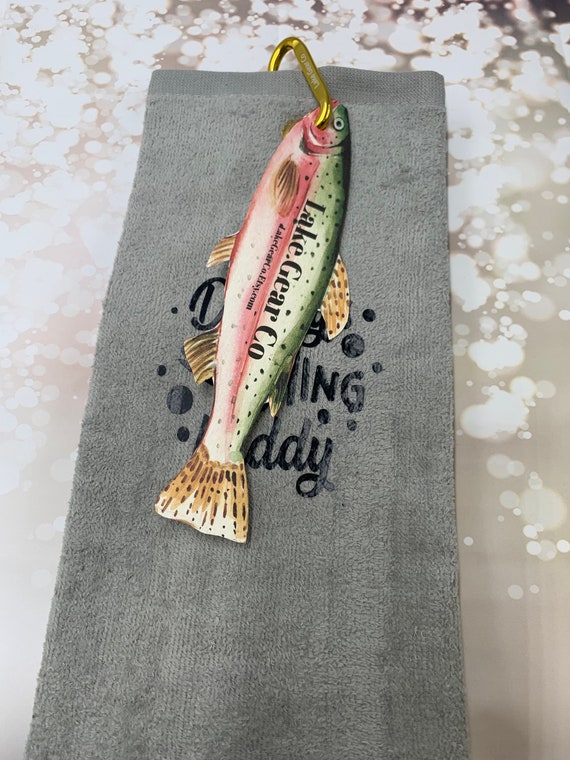 Watch Your Own Bobber Fishing Towel, Fishing Towel With Grommet and Custom  Clip for Hanging on Boat or Tackle Box, Great AA Gift 