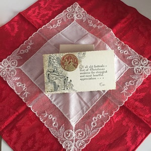 VIntage Medallion Seal Christmas Card/ Christmas Wishes Card/ Gilt Christmas Card/ Victorian Christmas Card / Embossed Gilt Christmas Card