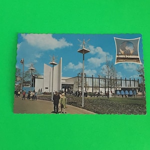 Vintage New York World Fair Tourists/Trade Show/ 1964-1965 Pavilion Of Paris Colorful Ephemera Blank Rectangle Postcard