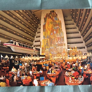 Vintage Grand Canyon Concourse Postcard/ Grand Canyon Concourse Postcard/1970's Disney World Postcard / Monorail Attraction At Disney World