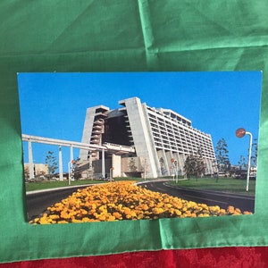 Vintage Disney Postcard & Contemporary Resort/1970's Disney Postcard /Walt Disney World " Contemporary Resort" Postcard / Souvenir Postcard