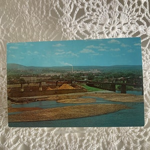 Vintage Log Boom In Ottawa Ontario/ Ottawa River Log Postcards/ Ottawa Ontario Waterways Parliament Buildings/ Vintage Ottawa/Hull Postcard
