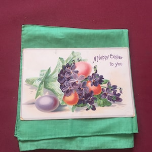Vintage Happy Easter Postcard/ Tuck's Easter Eggs Postcard/ 1910 Easter Embossed Postcard/ Tuck & Sons Postcards/ Easter Postcards Series