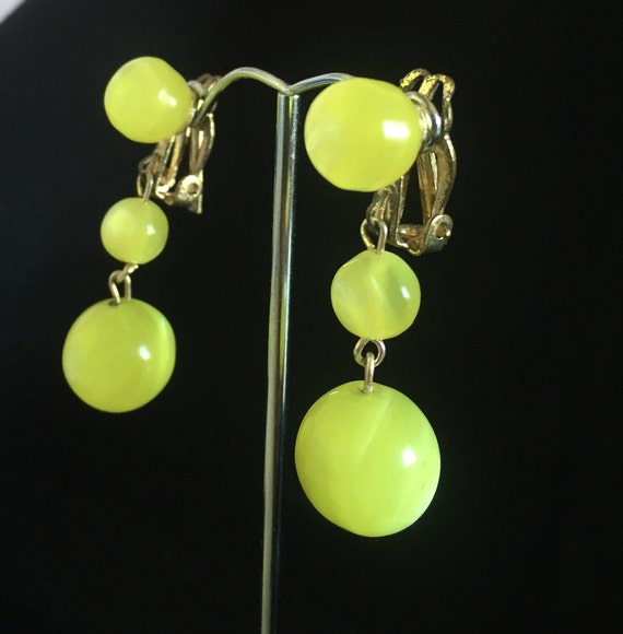 Vintage Butter Yellow Tri "Lemon Drop" Canary Yel… - image 8