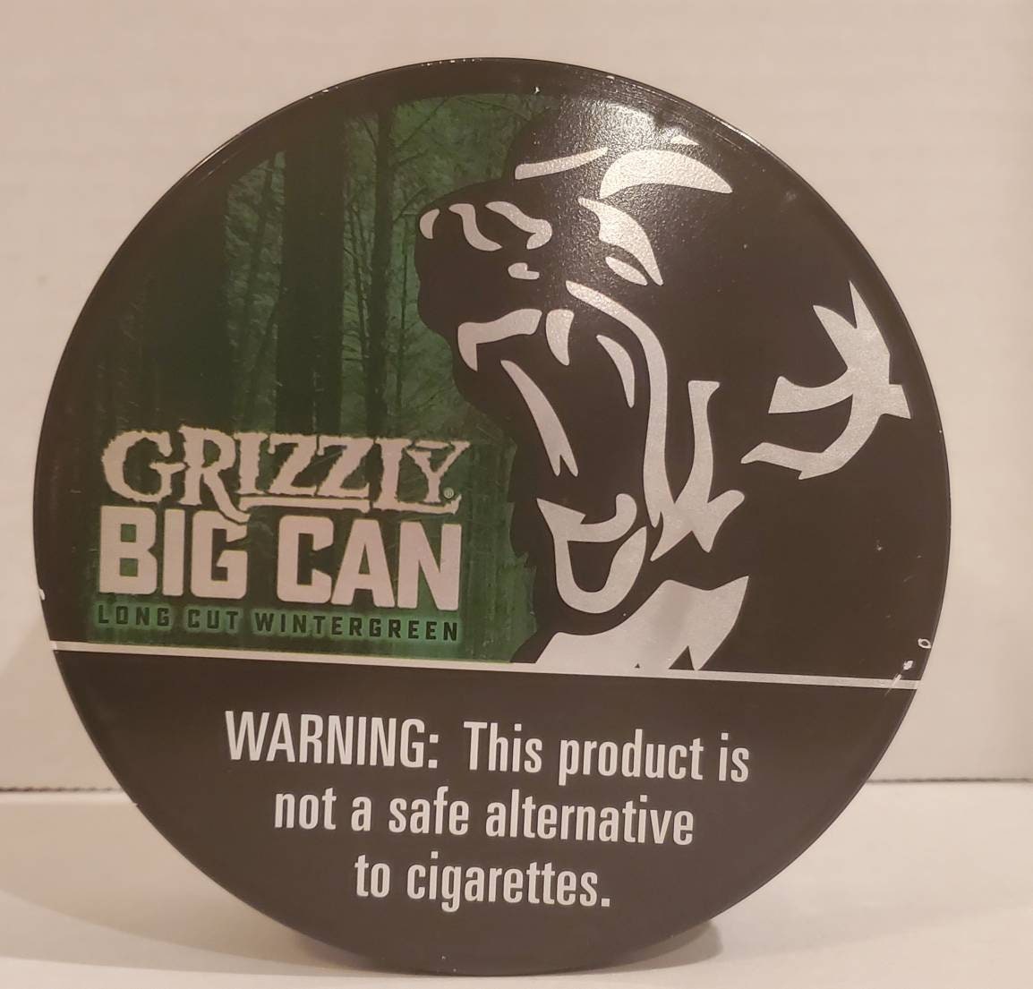 Grizzly Wintergreen Paracord Promo Tobacco Dip Can Holder ~ Survival Empty  Can