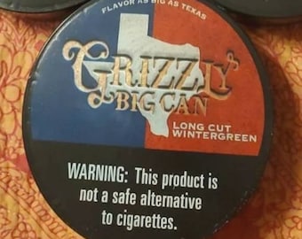 Leere** Grizzly Big Can Long Cut Wintergreen Texas Edition
