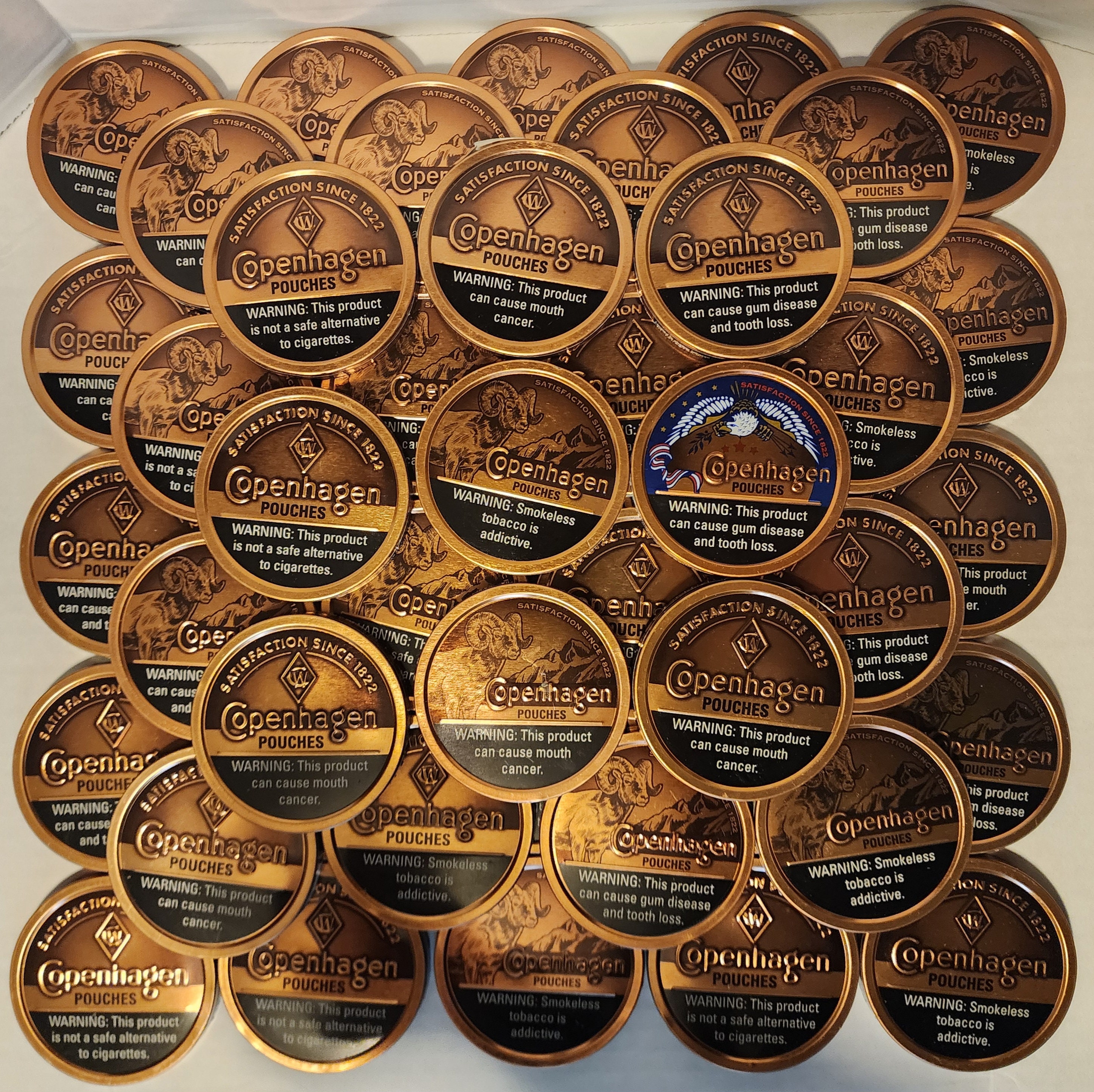 all copenhagen tobacco flavors 50 Copenhagen Pouch Lids