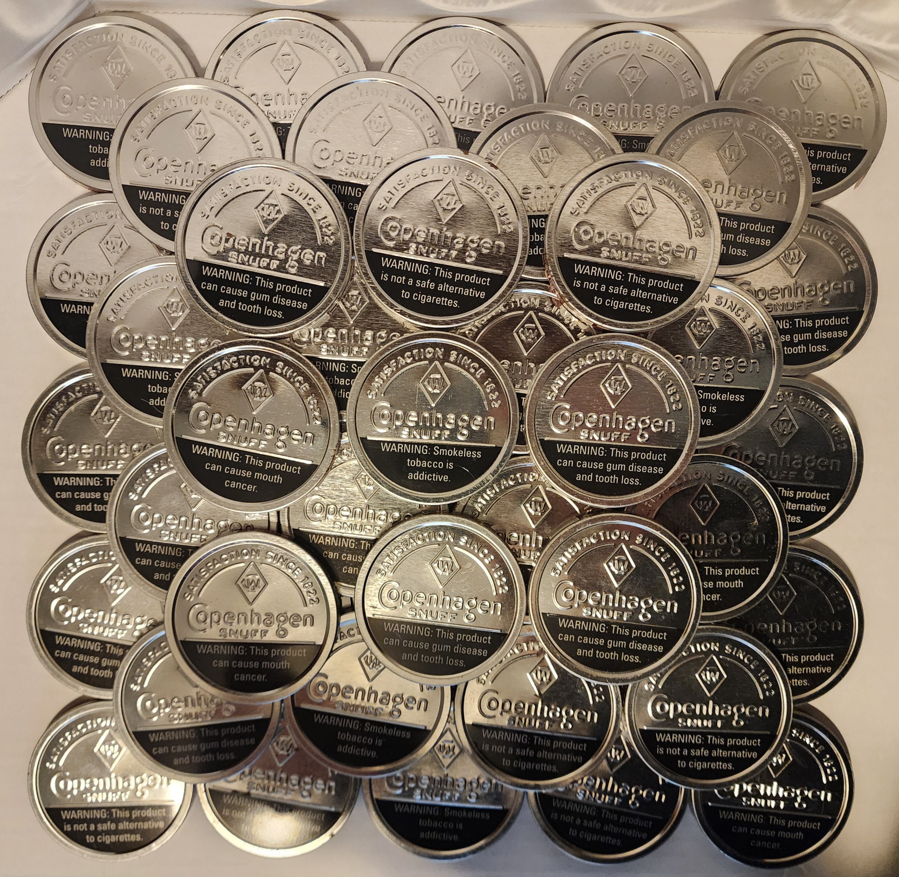 50 Copenhagen Original Snuff Lids