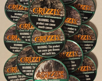 Grizzly Promotional Dip Can holder and Collectible CAN (Rare) Promo