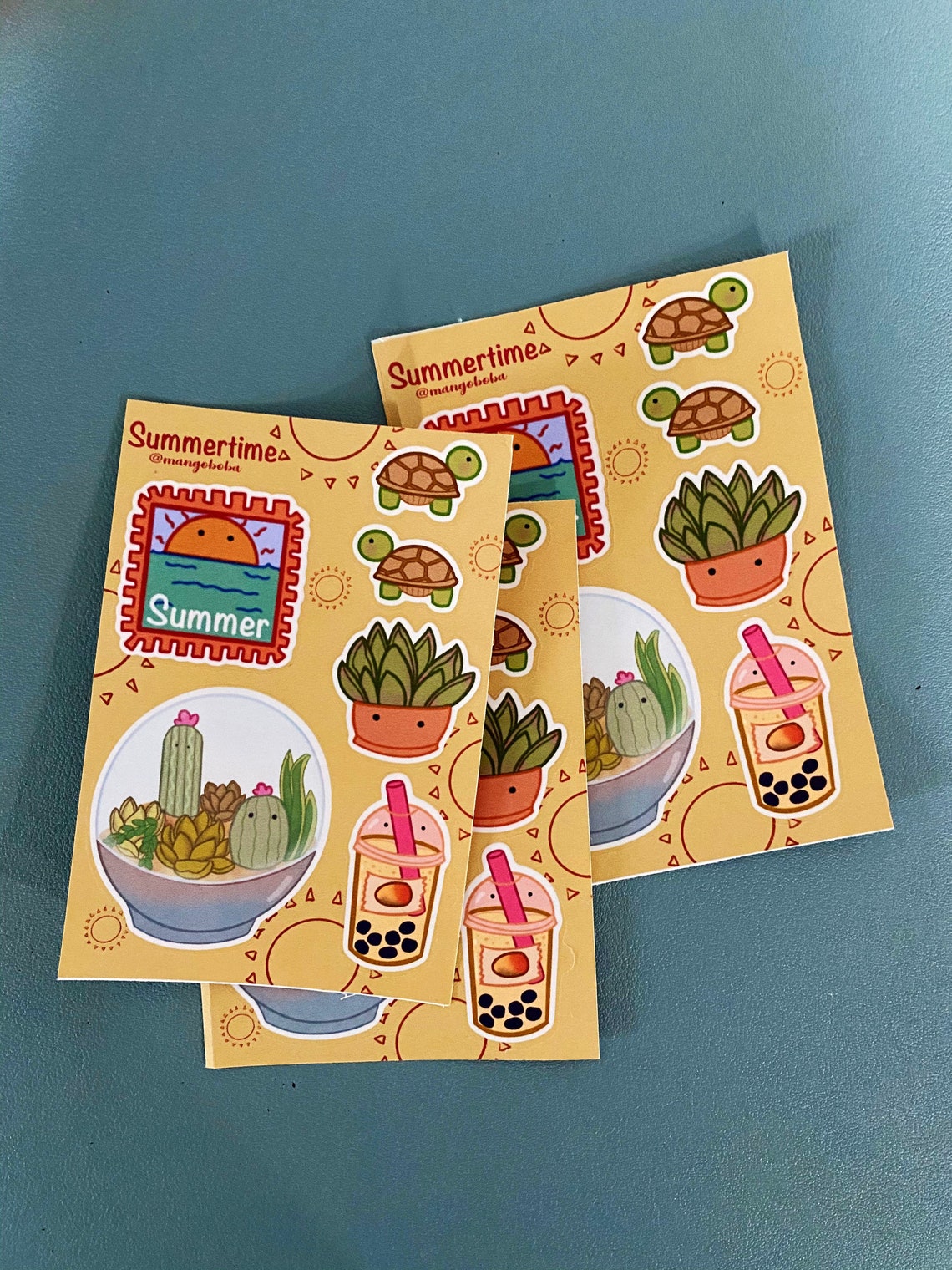 Summertime Sticker Sheet - Etsy