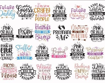 Pregnancy Svg Etsy