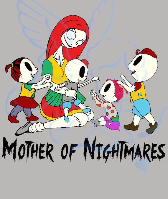 Sally mother of Nightmares 2 boys And 2 girls svg png eps ...