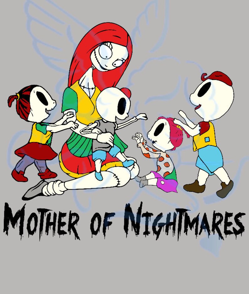Download Sally mother of Nightmares 2 boys And 2 girls svg png eps dxf | Etsy